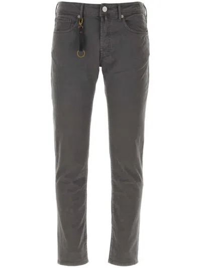 INCOTEX LOGO-PATCH STRAIGHT-LEG JEANS