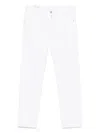 Incotex Tapered-hose Mit Logo-patch In Weiss