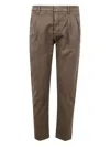 Incotex Pantalone Special Ppt Stretch Solid In Brown