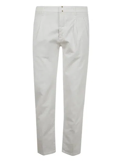 INCOTEX LOGO-PATCH TROUSERS