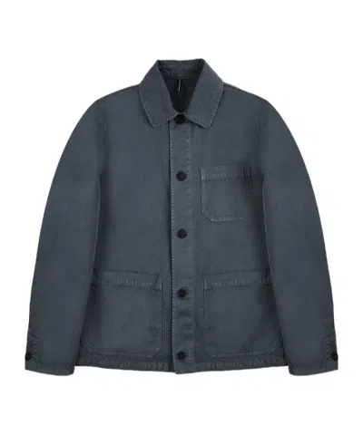 Incotex Long-sleeved Jacket In Blue