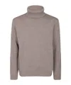 Incotex Long-sleeved Turtleneck In Neutral