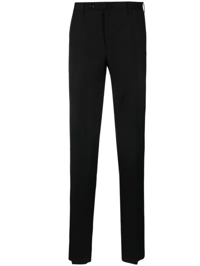 Incotex Low-rise Slim-cut Trousers In Black