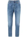 Incotex Low-rise Slim-fit Jeans In Blue