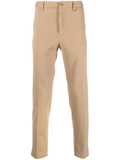 Incotex Low-rise Straight-leg Trousers In Neutrals