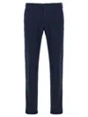 Incotex Straight Leg Trousers With Pockets And Loops In Blue