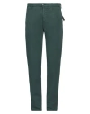 Incotex Man Pants Dark Green Size 32 Cotton, Elastane