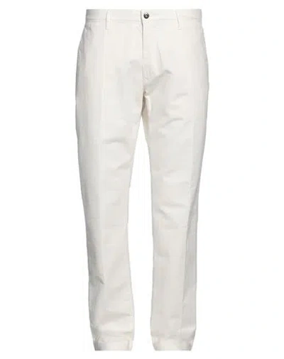 Incotex Man Pants White Size 32 Cotton, Elastane