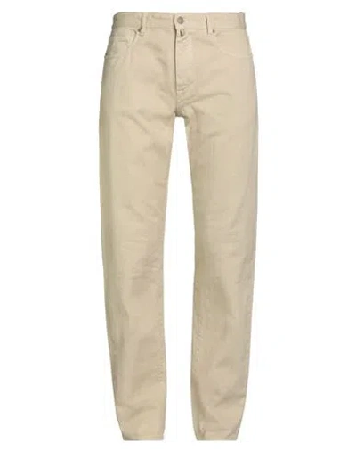 Incotex Man Jeans Beige Size 33 Cotton In Multi