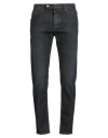 Incotex Man Jeans Black Size 35 Cotton, Elastane