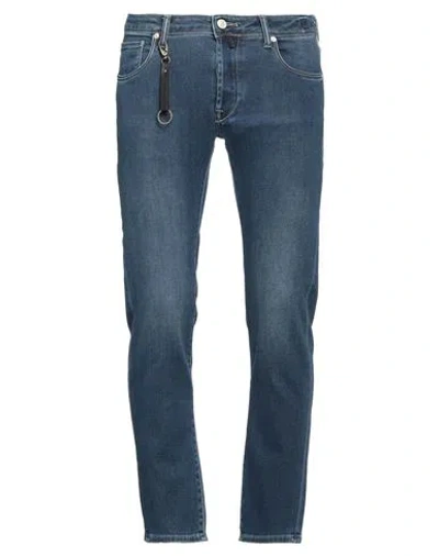 Incotex Man Jeans Blue Size 34 Cotton, Polyester, Elastane