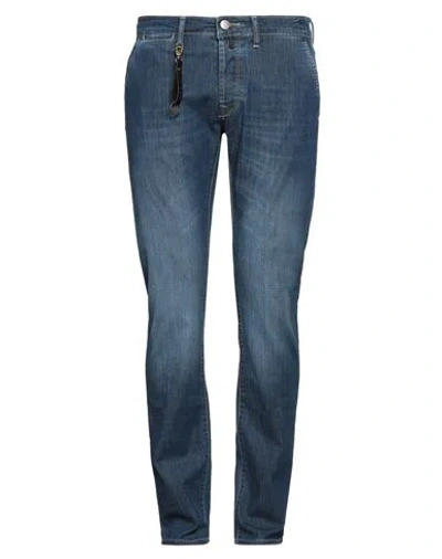 Incotex Man Jeans Blue Size 32 Cotton, Viscose, Polyester, Elastane