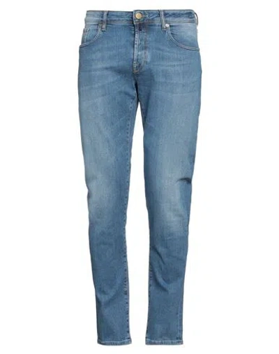 Incotex Man Jeans Blue Size 33 Cotton, Elastomultiester, Elastane