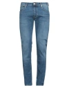 Incotex Man Jeans Blue Size 34 Cotton, Elastomultiester, Elastane In Blue