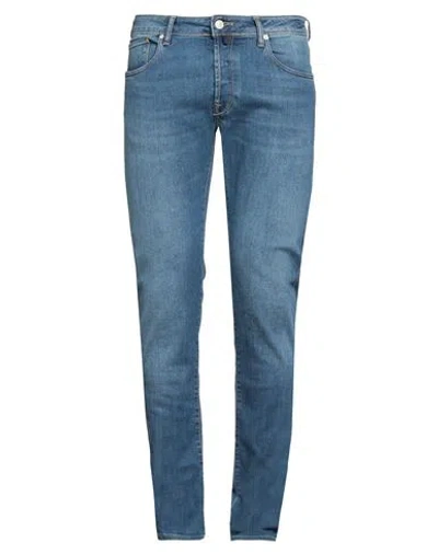 Incotex Man Jeans Blue Size 34 Cotton, Elastomultiester, Elastane