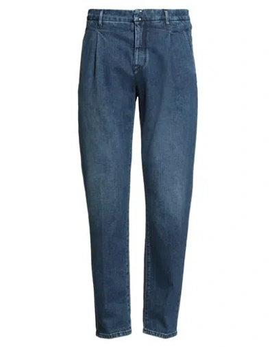 Incotex Man Jeans Blue Size 35 Cotton, Elastane