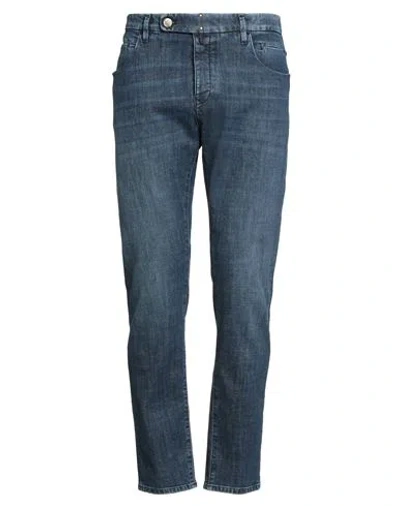 Incotex Man Jeans Blue Size 35 Cotton, Elastane
