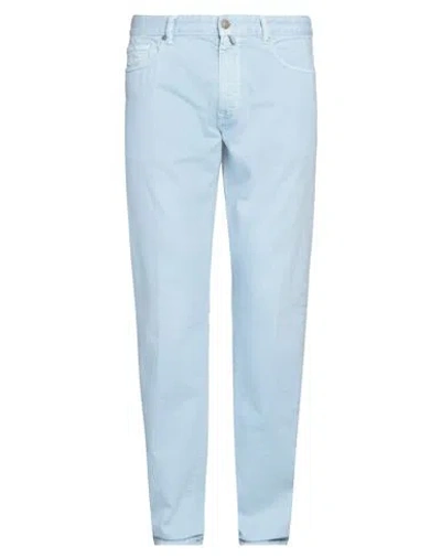 Incotex Man Jeans Light Blue Size 31 Cotton, Elastane In Blue
