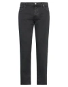 Incotex Man Jeans Charcoal Size 36 Cotton, Elastane In Grey