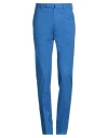Incotex Man Pants Azure Size 30 Cotton, Elastane In Blue