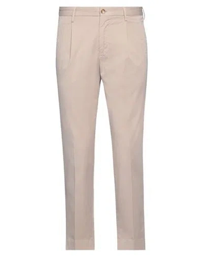 Incotex Man Pants Beige Size 38 Cotton, Elastane