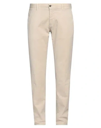 INCOTEX INCOTEX MAN PANTS BEIGE SIZE 42 COTTON, ELASTANE
