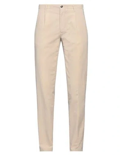 Incotex Man Pants Beige Size 32 Cotton, Elastane In Beige