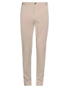 Incotex Man Pants Beige Size 34 Cotton, Elastane In Brown