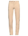 INCOTEX INCOTEX MAN PANTS BEIGE SIZE 34 COTTON, ELASTANE