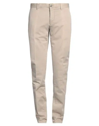 INCOTEX INCOTEX MAN PANTS BEIGE SIZE 38 COTTON, ELASTANE