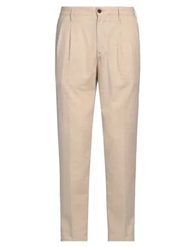 Incotex Man Pants Beige Size 35 Virgin Wool, Polyester, Elastane In Neutral