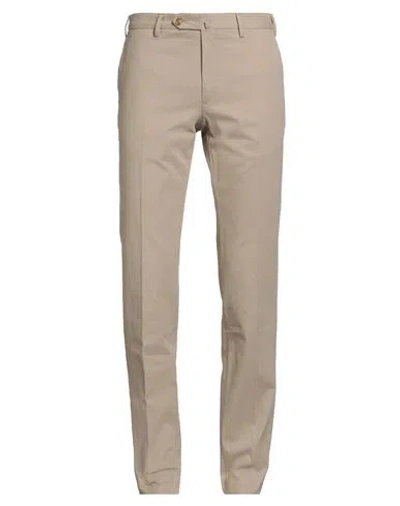 Incotex Man Pants Beige Size 36 Cotton In Brown