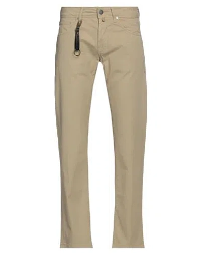 Incotex Man Pants Beige Size 38 Cotton, Elastane