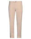 Incotex Men's High Cotton Doeskin Pants In Beige