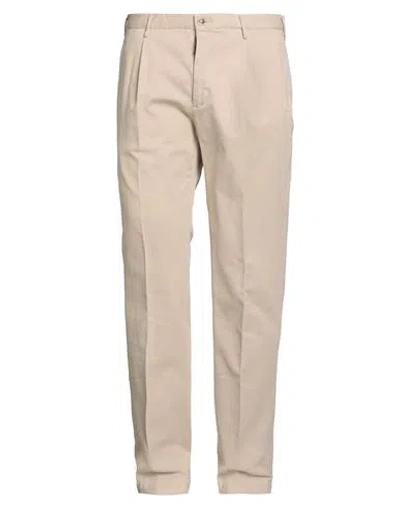 Incotex Man Pants Beige Size 38 Cotton, Elastane In Pink