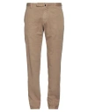 Incotex Man Pants Beige Size 38 Cotton, Linen, Elastane In Beige
