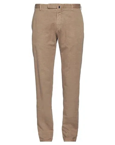 Incotex Man Pants Beige Size 38 Cotton, Linen, Elastane