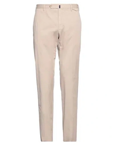 INCOTEX INCOTEX MAN PANTS BEIGE SIZE 40 COTTON, ELASTANE