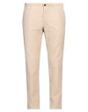 Incotex Man Pants Beige Size 40 Cotton, Elastane In Beige