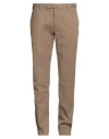 Incotex Man Pants Beige Size 40 Cotton, Elastane In Brown