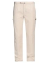 Incotex Man Pants Beige Size 40 Linen, Cotton In Beige