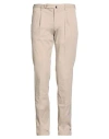 Incotex Man Pants Beige Size 44 Cotton, Elastane In Brown