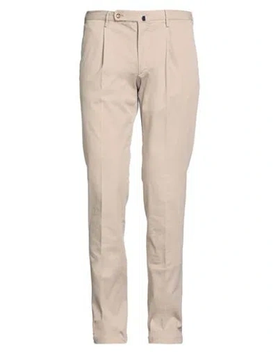 Incotex Man Pants Beige Size 44 Cotton, Elastane In Brown