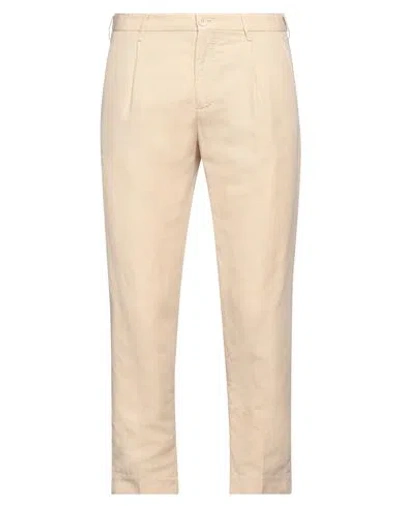 Incotex Man Pants Beige Size 44 Linen, Cotton