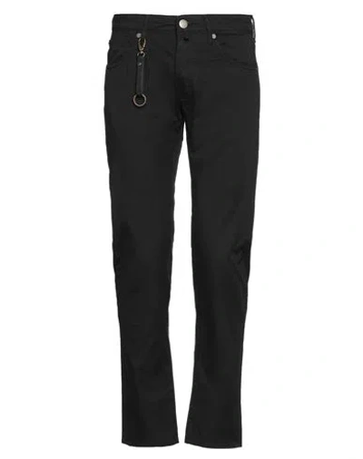 Incotex Man Pants Black Size 28 Cotton, Elastane