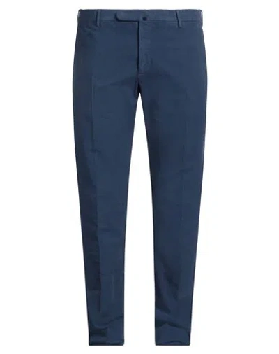 Incotex Man Pants Blue Size 40 Cotton, Elastane
