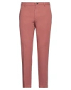 Incotex Man Pants Blush Size 34 Cotton, Linen In Pink