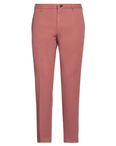 Incotex Man Pants Blush Size 34 Cotton, Linen In Pink