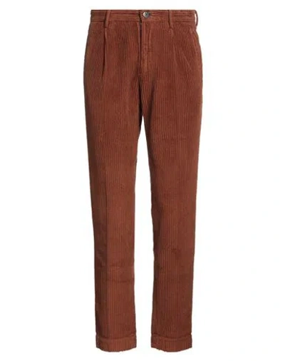 Incotex Man Pants Brown Size 30 Cotton