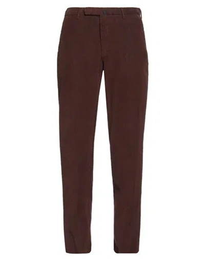 Incotex Man Pants Brown Size 36 Cotton, Elastane